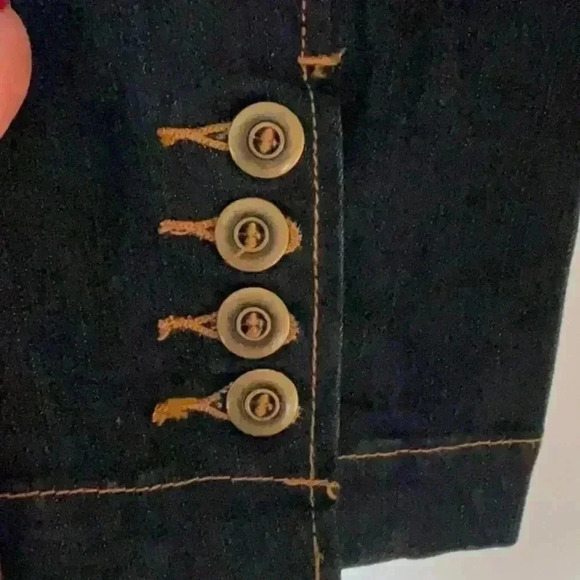 NWOT  Cleo Petites Dark Denim Blazer in Size 6 - Picture 5 of 7